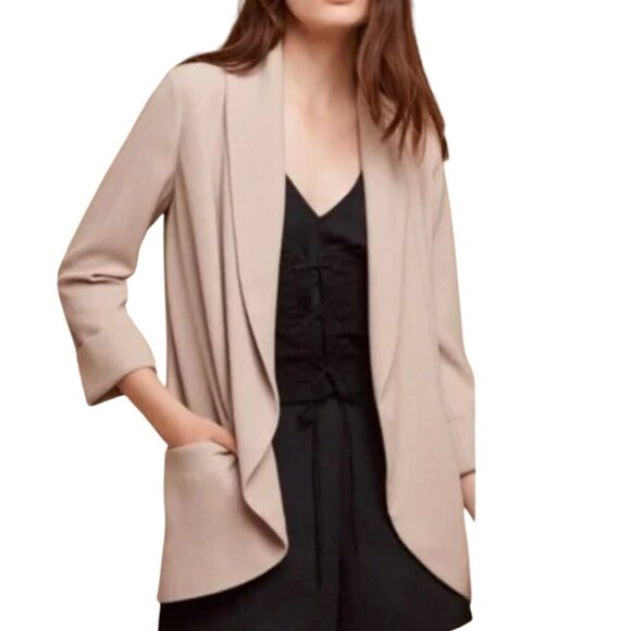 Wilfred Jackets & Blazers - Wilfred Chevalier Open Front Long Sleeve Cuffed Casual Blazer Jacket Pink 00